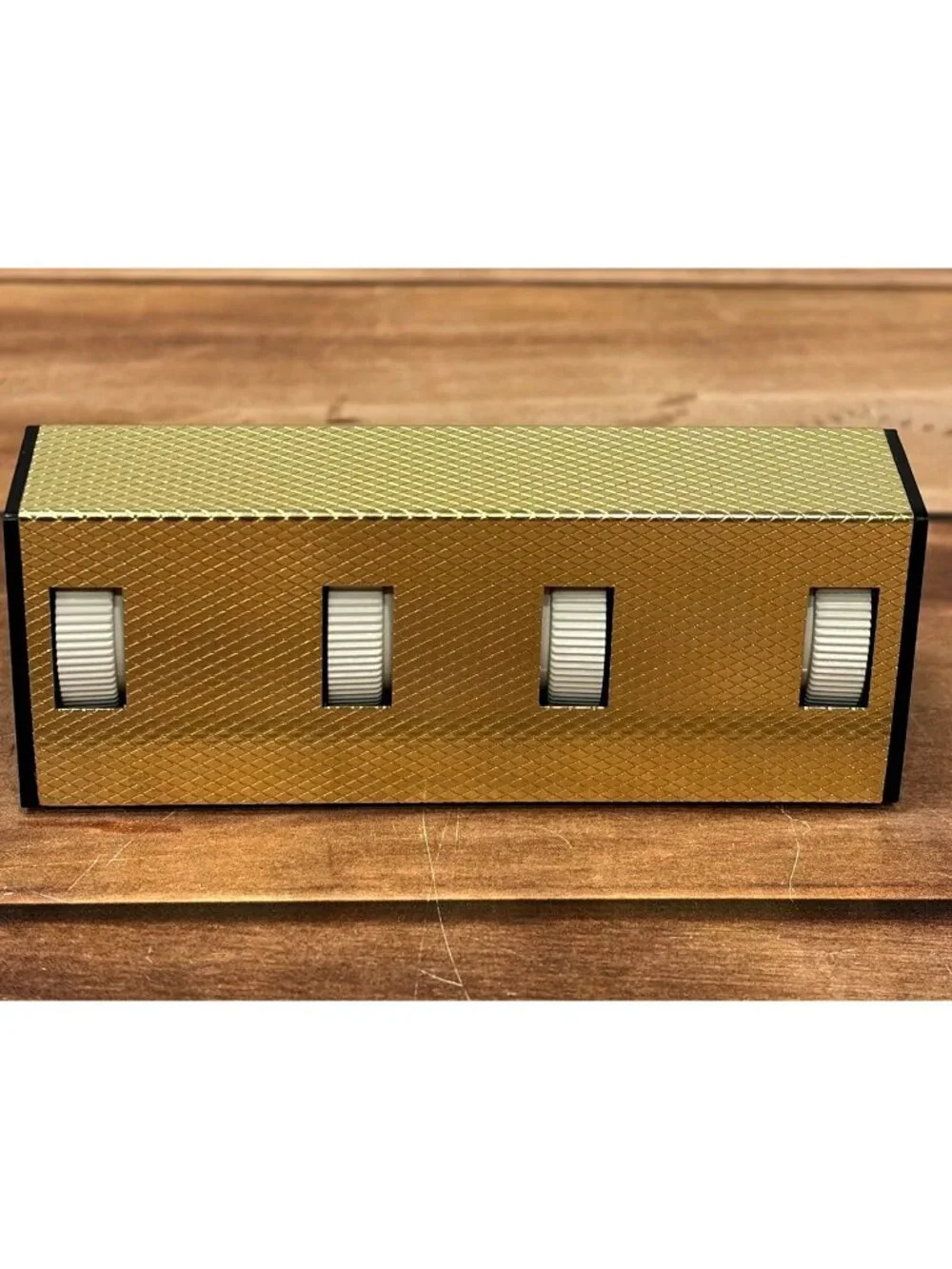 Vintage FPC-20 Perpetual Flip Desk Calendar Manual flip wheels, day/date/month